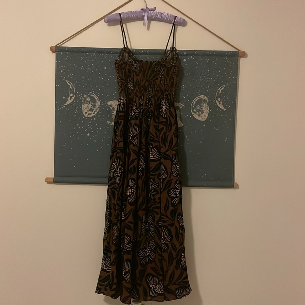 🌙FREE PEOPLE Sweet Nothings Midi Dress/Brown Patina Combo🌙 - Picture 9 of 10